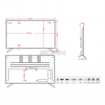 Монитор видеонаблюдения Aevision AE-LED50-LY