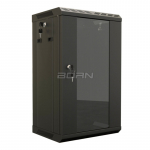 Настенный шкаф 10 12U Hyperline TDB-12U-GP-RAL9004