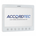 Цветной 4-проводный монитор видеодомофона с размером экрана 10" LCD TFT 1024х600 ACCORDTEC AT-VD100C/SD WH