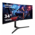Изогнутый игровой монитор с аудио 34" UWQHD 165 Гц ExeGate Combat EC3407TA EX299467RUS