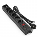 Сетевой фильтр-удлинитель с USB зарядкой ExeGate SP-6-USB-1.8B EX295492RUS