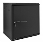 Телекоммуникационный 19" настенный шкаф 12U ExeGate EC-WM-12U.450.M.BLACK EX298621RUS