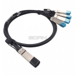 Медный шнур QSFP+ DAC пассивный 3m Eltex FH-DP4T30QS03
